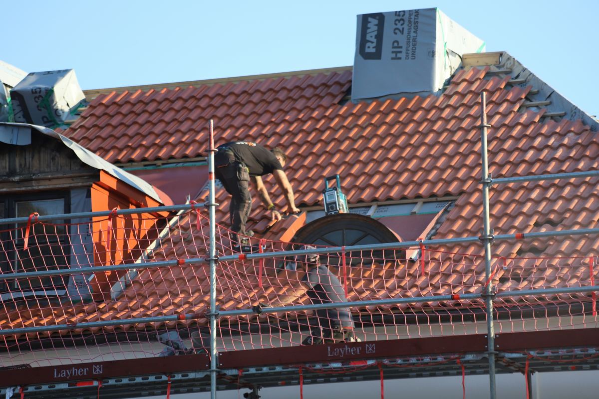 Chimney or lead flashing detail